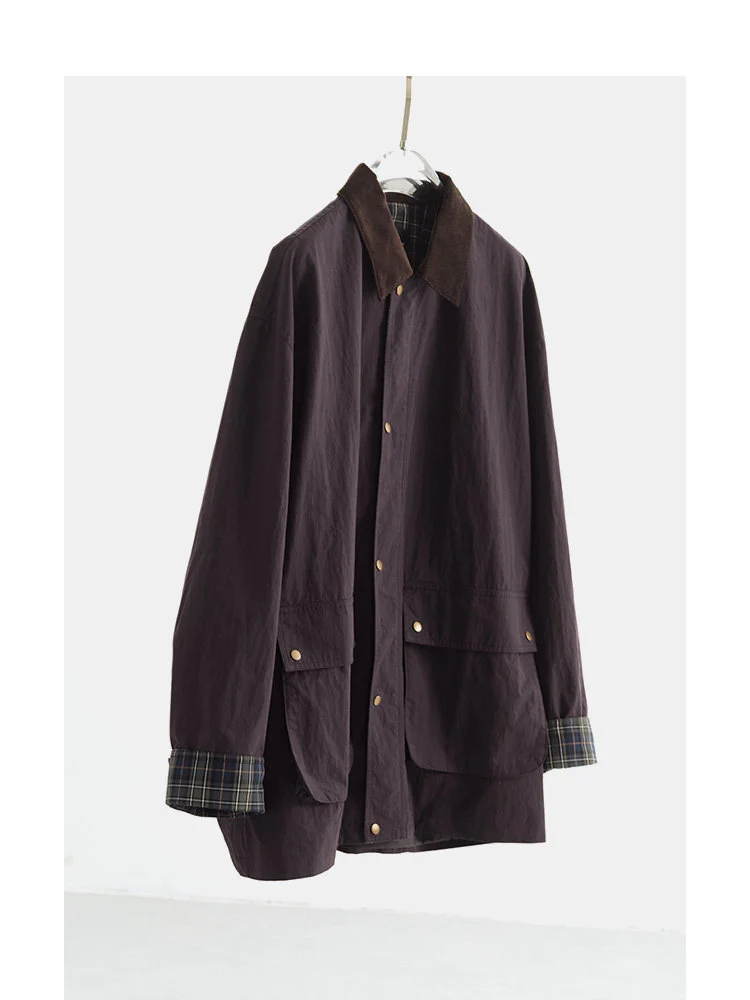 Damen Urbane Utility-Jacke mit hohem Kragen Drune
