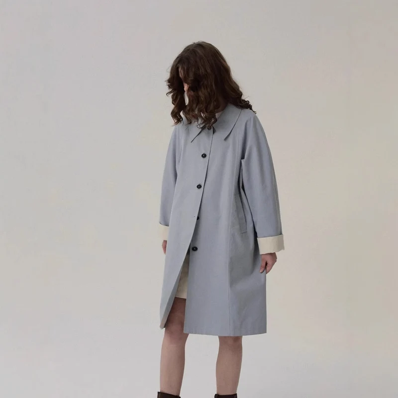Damen Übergroßer City-Trenchcoat Drune