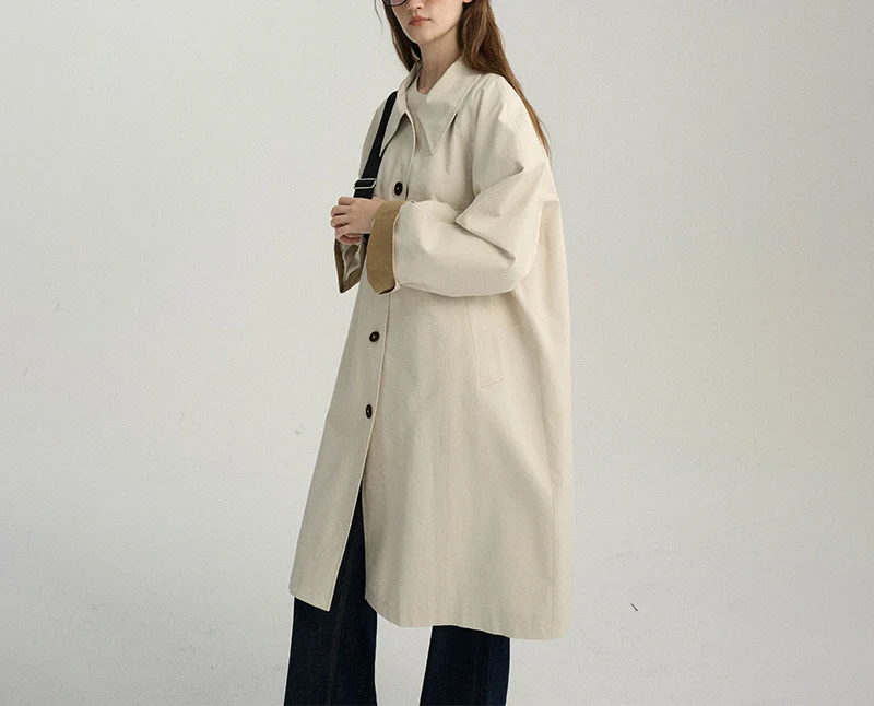 Damen Übergroßer City-Trenchcoat Drune