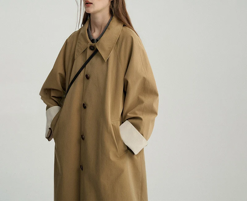Damen Übergroßer City-Trenchcoat Drune