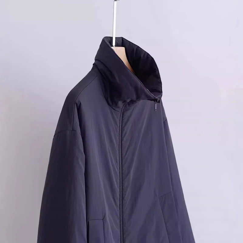 Damen Übergangsjacke mit hohem Kragen und seitlichen Taschen Drune