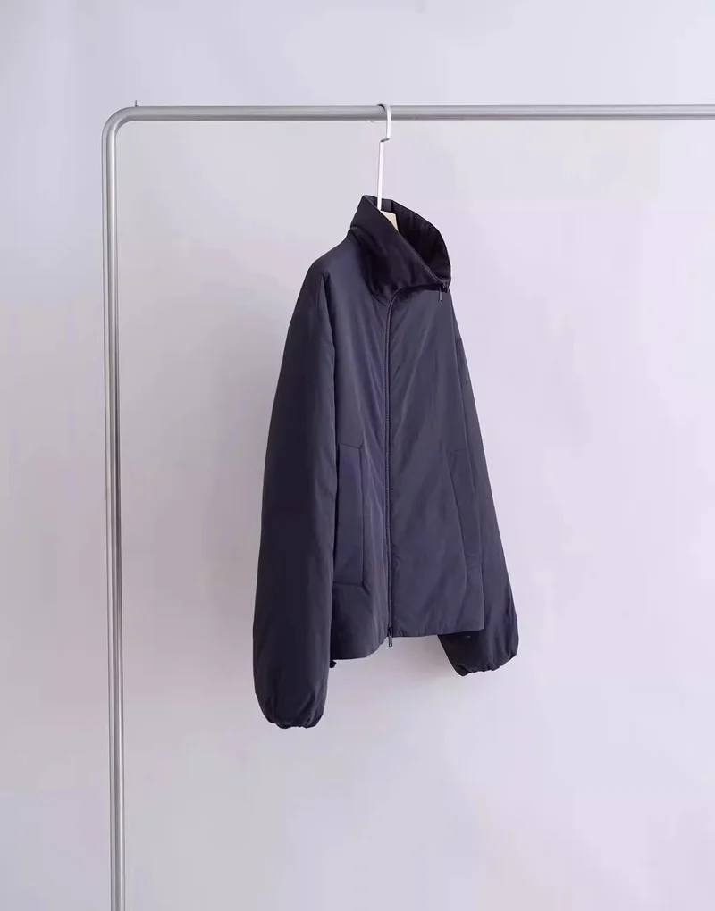 Damen Übergangsjacke mit hohem Kragen und seitlichen Taschen Drune