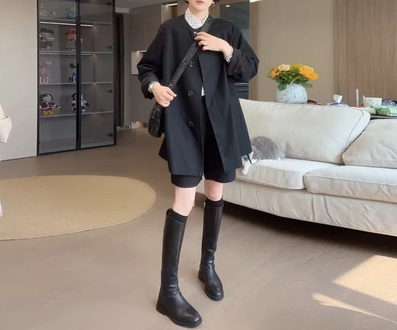 Damen Trendige und leichte Übergangsjacke Drune
