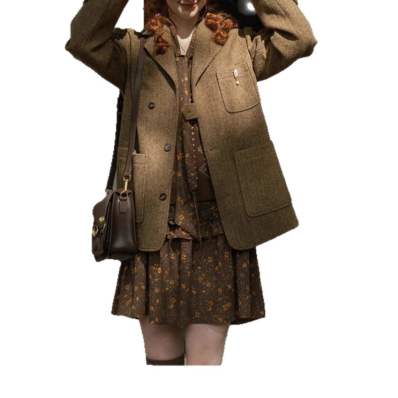 Damen Stylische Wolljacke Drune