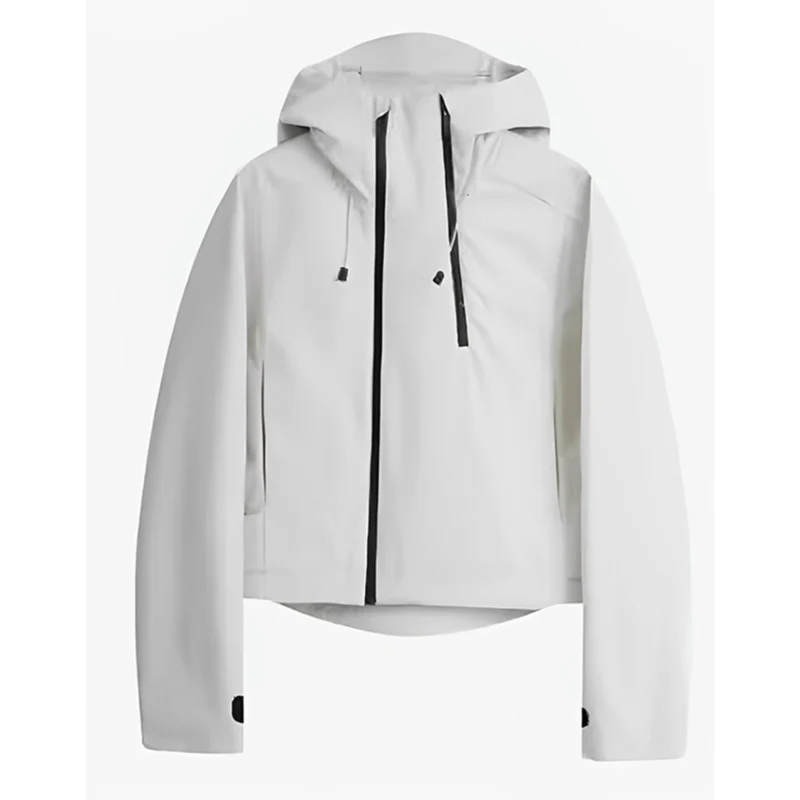 Damen Stylische Übergangsjacke mit hohem Kragen Drune