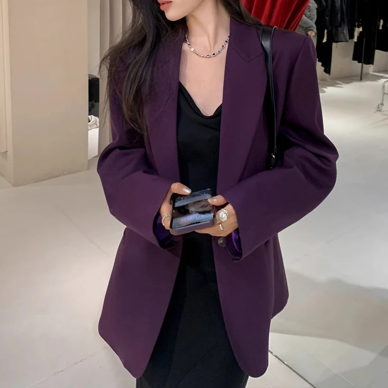 Damen Stilvoller Oversized Blazer Drune