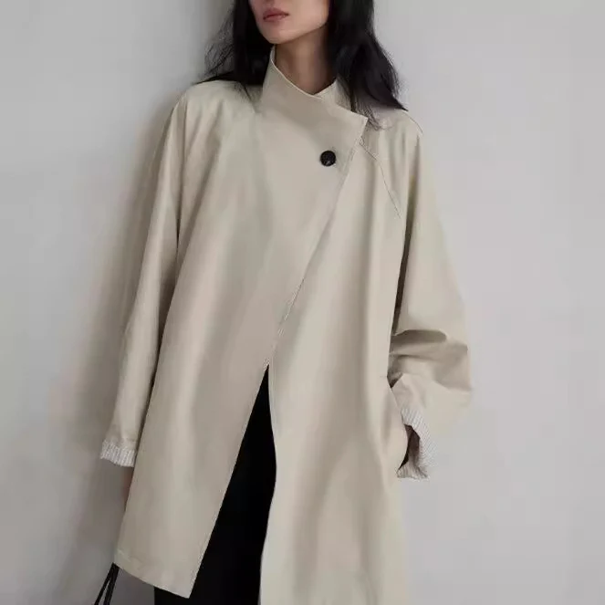 Damen Stilvolle Übergangsjacke mit Taillengürtel Drune