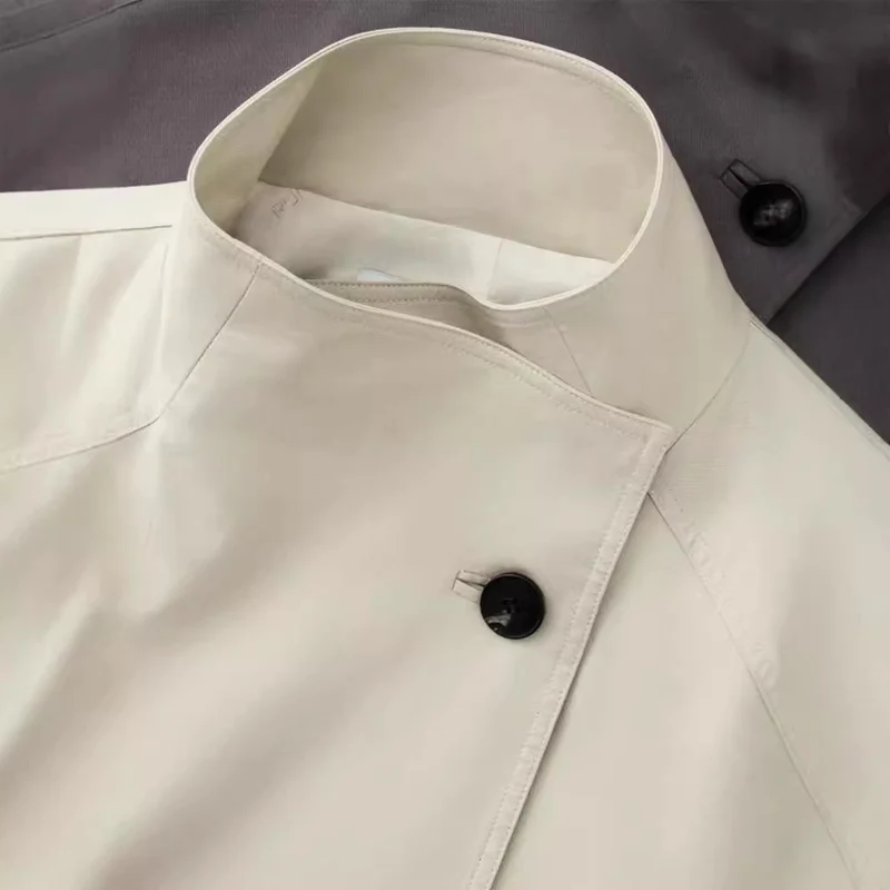 Damen Stilvolle Übergangsjacke mit Taillengürtel Drune