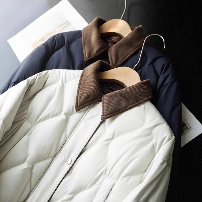 Damen Steppjacke mit karierten Akzenten Drune