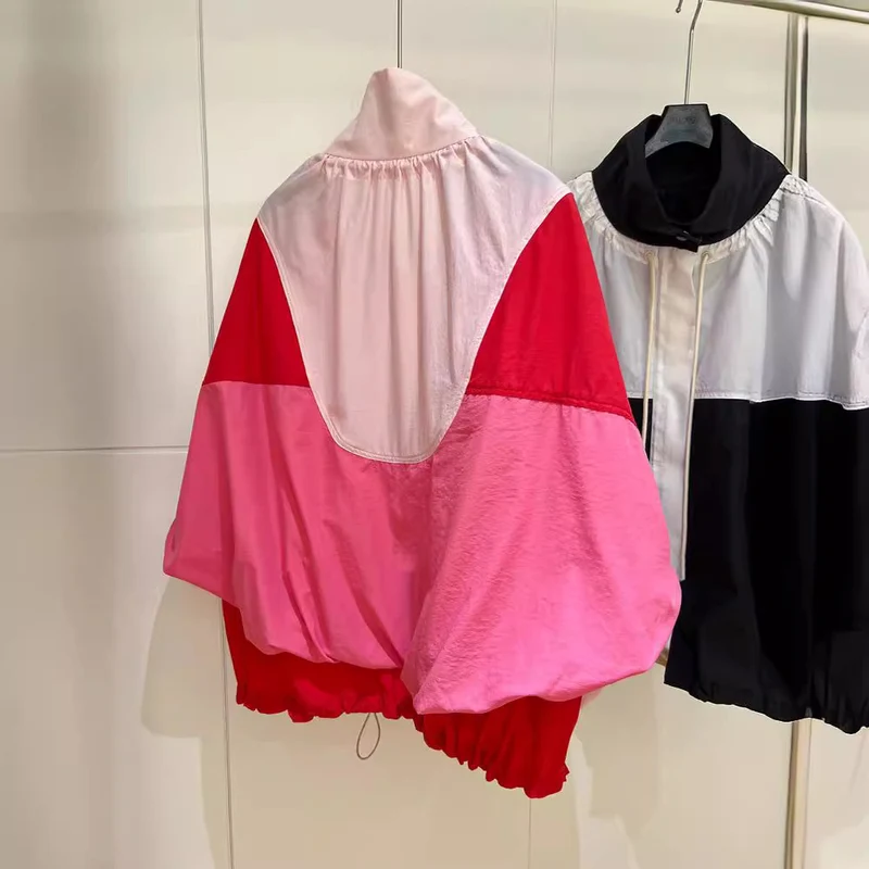 Damen Sportliche Übergangsjacke mit hohem Kragen Drune