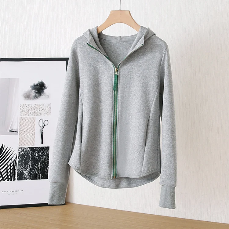 Damen Sportliche Jacke mit Kapuze Drune
