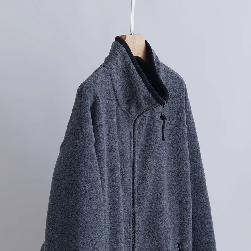 Damen Sportliche Fleecejacke mit hohem Kragen Drune