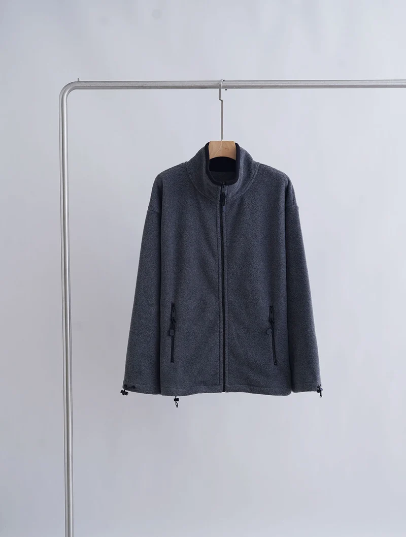Damen Sportliche Fleecejacke mit hohem Kragen Drune