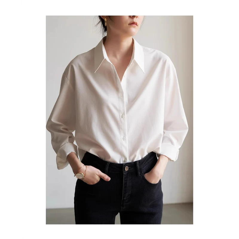 Damen Schicke und lässige Bluse mit oversized Schnitt Drune