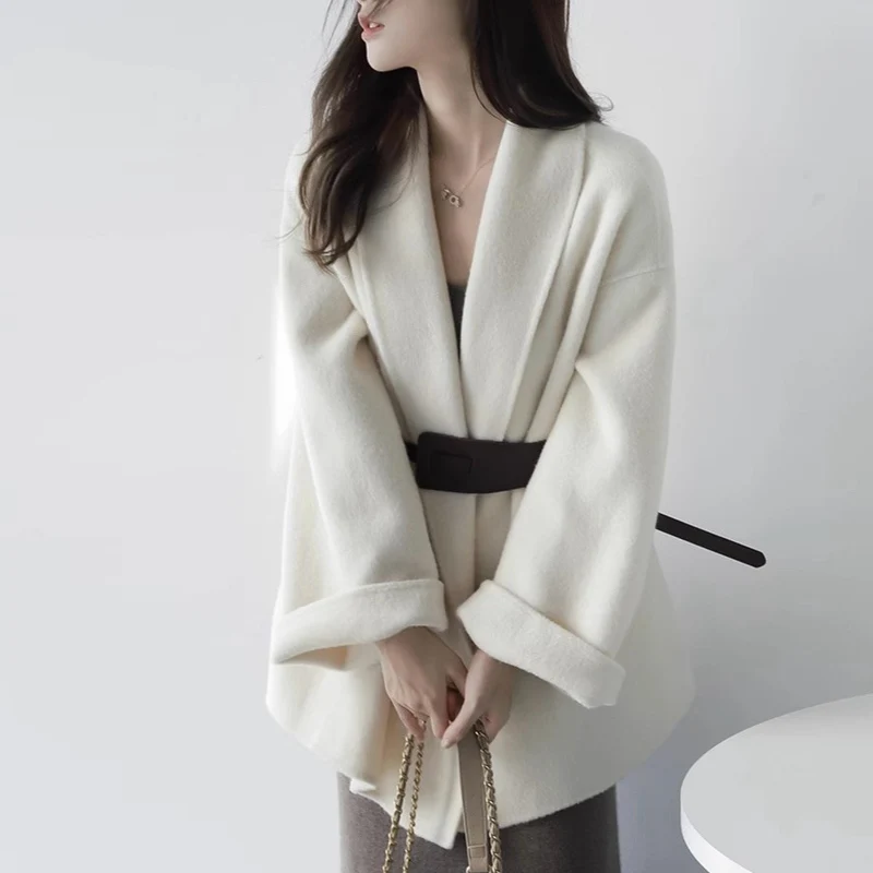 Damen Schicke und elegante Wickeljacke Drune