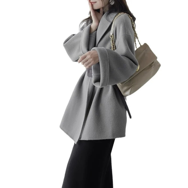 Damen Schicke und elegante Wickeljacke Drune