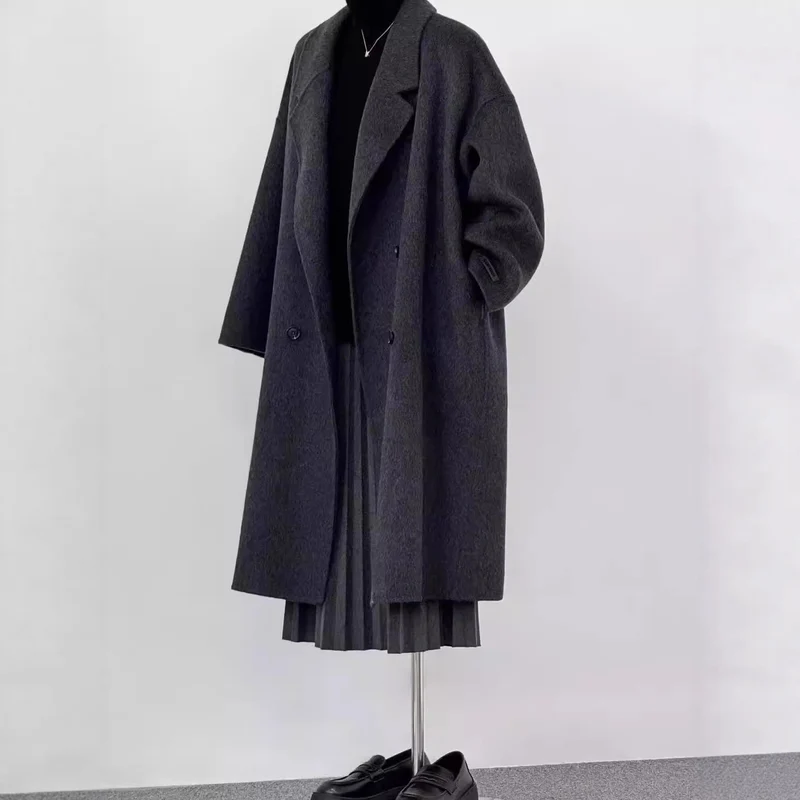 Damen Oversized Wollmantel Drune