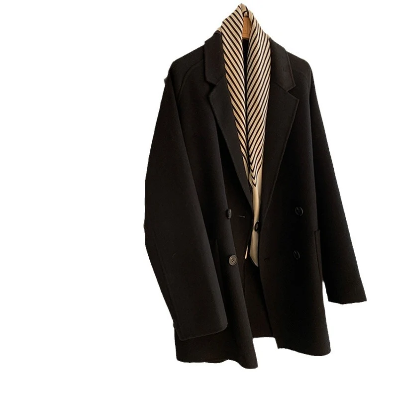 Damen Oversized Mantel mit Taillengürtel Drune