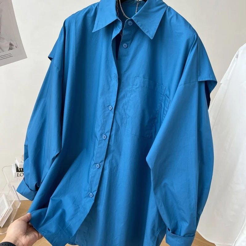 Damen Oversized Hemdbluse Drune