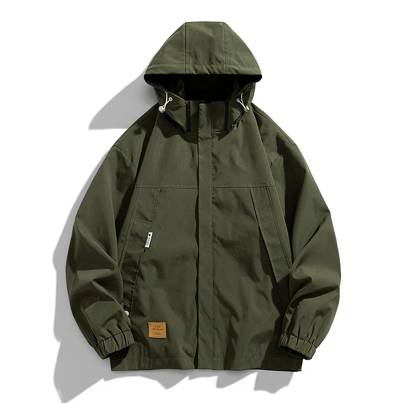 Drune | Wetterfeste outdoorjacke mit kapuze für herren
