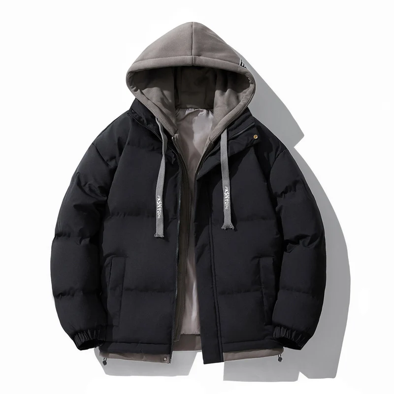 Herren Wattierte Steppjacke mit integriertem Kapuzen-Layer und winddichter Außenhülle Drune