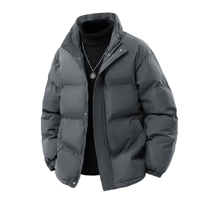 Herren Wattierte Oversize-Pufferjacke mit wasserabweisender Shell, hohem Stehkragen und verdecktem Reißverschluss Drune