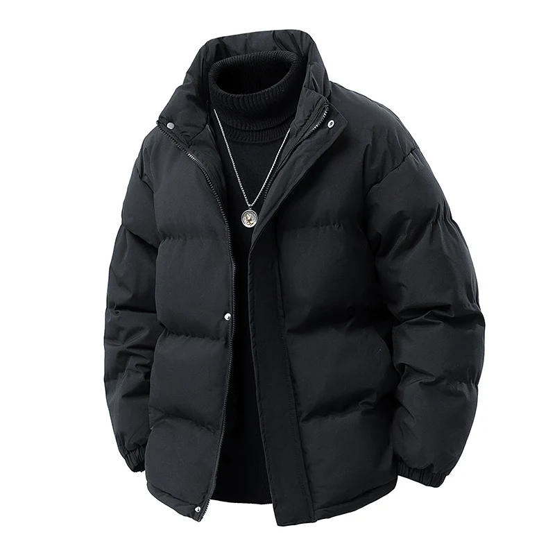 Herren Wattierte Oversize-Pufferjacke mit wasserabweisender Shell, hohem Stehkragen und verdecktem Reißverschluss Drune