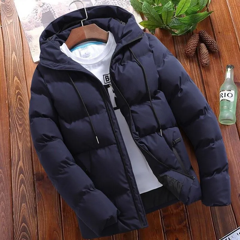 Herren Wattierte Kapuzen‑Steppjacke mit winddichter Thermofüllung und modernem Slim‑Cut Drune