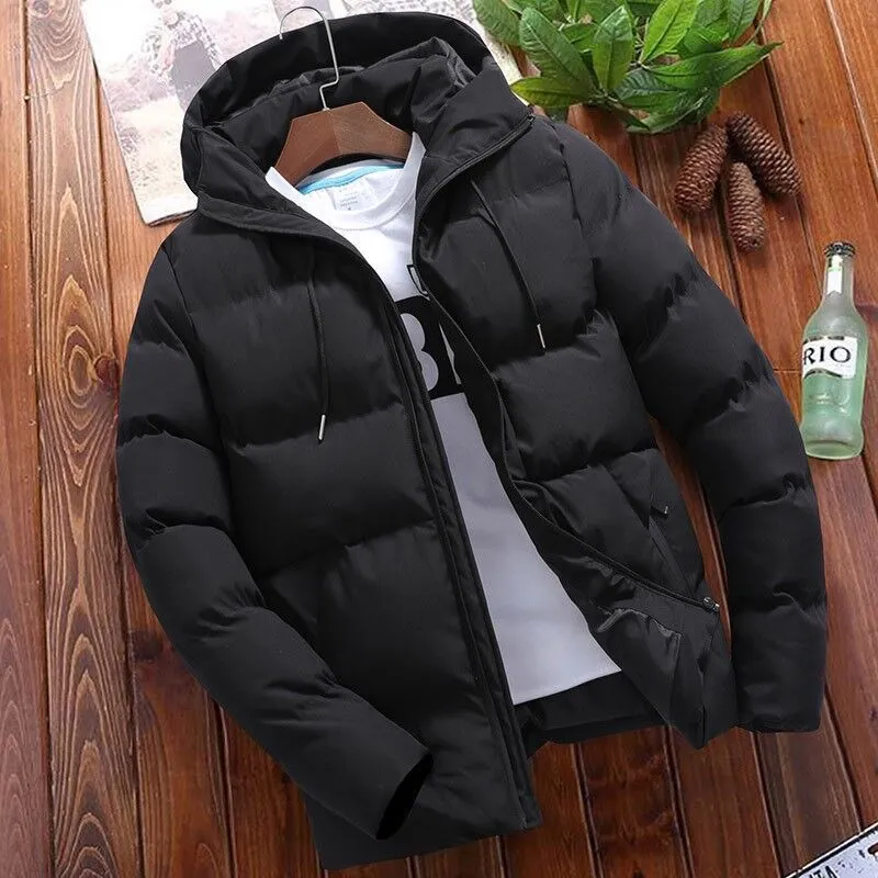 Herren Wattierte Kapuzen‑Steppjacke mit winddichter Thermofüllung und modernem Slim‑Cut Drune