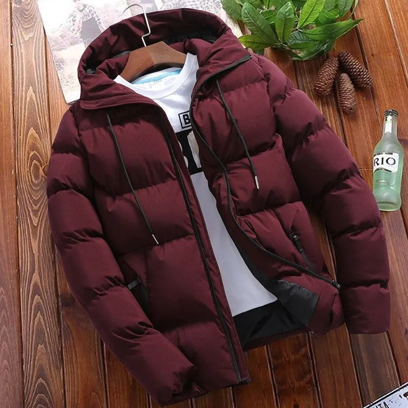 Herren Wattierte Kapuzen‑Steppjacke mit winddichter Thermofüllung und modernem Slim‑Cut Drune