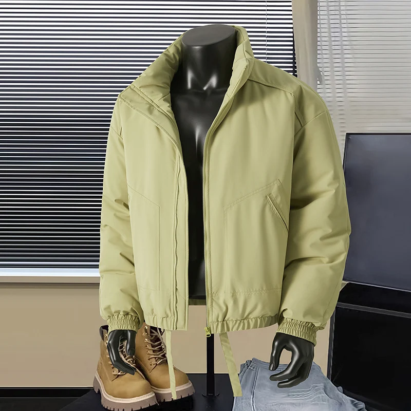 Herren Thermo‑isolierte Kurzblouson‑Jacke mit Stehkragen und Tunnelzugbund Drune
