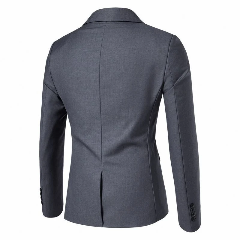 Herren Tailliertes Sakko mit passender Weste und schlanker Business‑Silhouette Drune