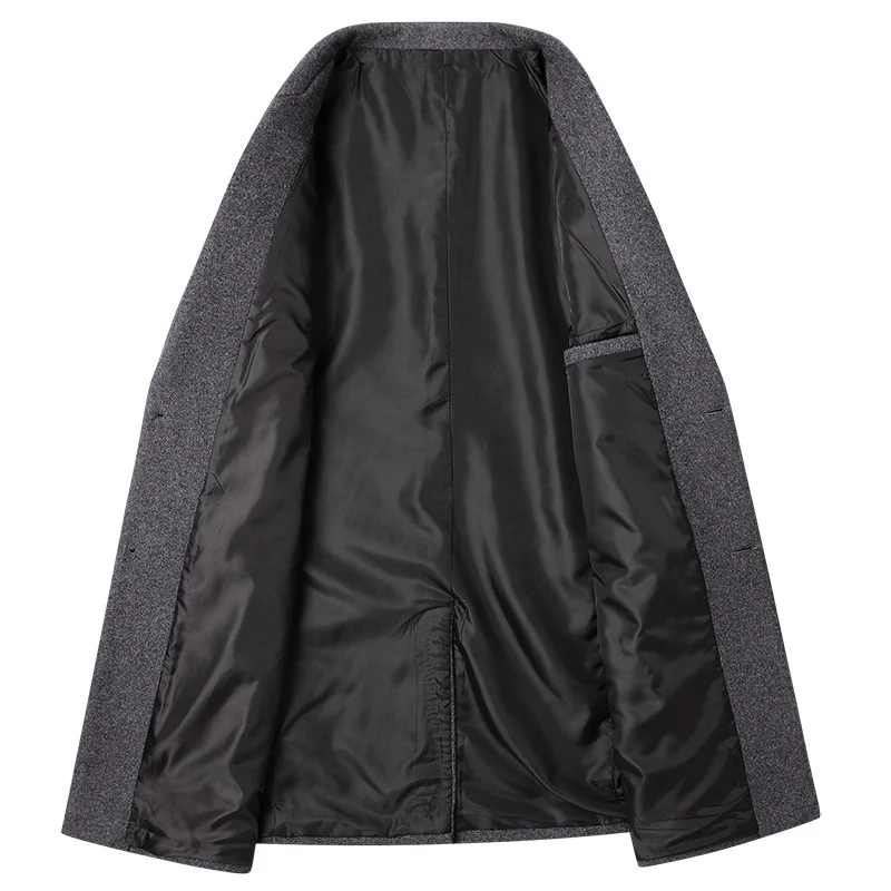Herren Taillierter Wollmix-Mantel mit Notch-Revers und Zweiknopfverschluss Drune