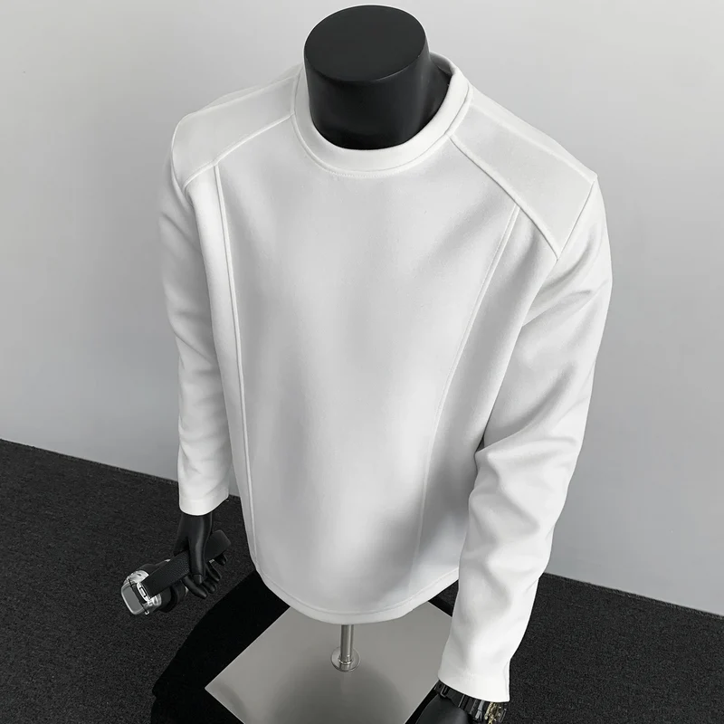 Herren Sweatshirt mit strukturierten Nahtdetails und Rundhalsausschnitt Drune