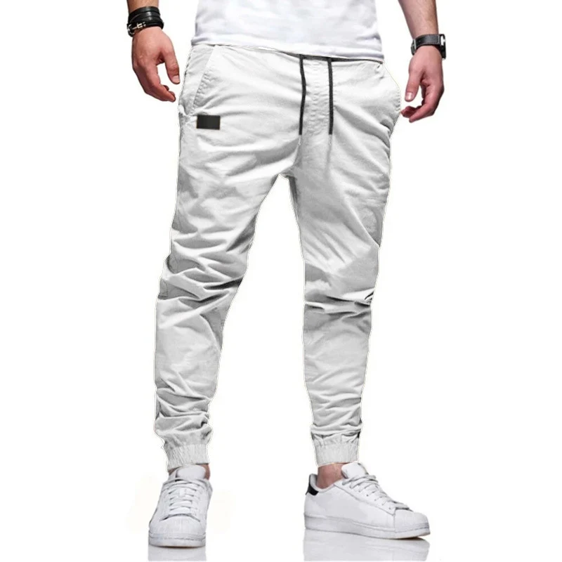 Herren Slim-Tapered Jogginghose mit Kordelzug, Eingrifftaschen und geripptem Knöchelabschluss Drune