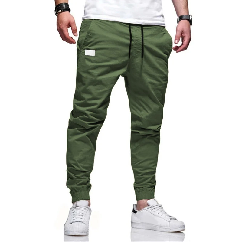 Herren Slim-Tapered Jogginghose mit Kordelzug, Eingrifftaschen und geripptem Knöchelabschluss Drune