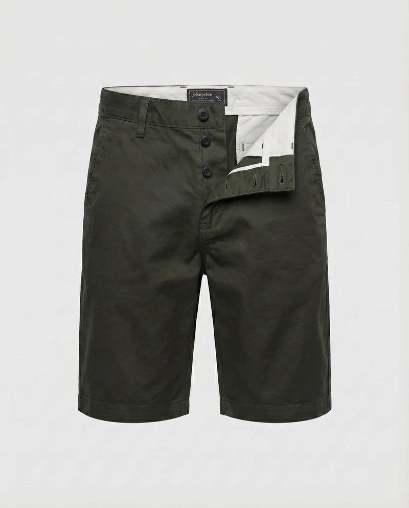 Herren Chino-Shorts Gerades Bein Seitliche Taschen