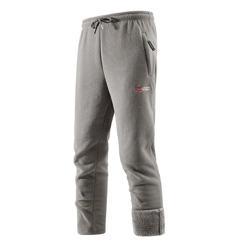 Herren Thermo‑Fleecehose mit hochfloriger Sherpa‑Innenfütterung und Reißverschlusstaschen Drune