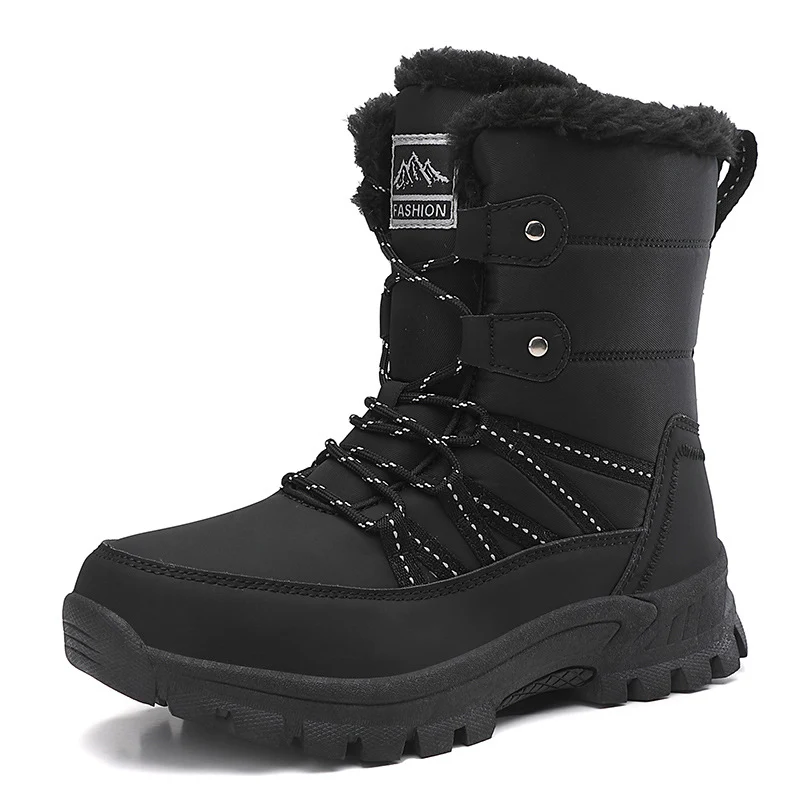 Damen isolierte Winterstiefel mit rutschfester Sohle und kuscheligem Innenfutter Drune