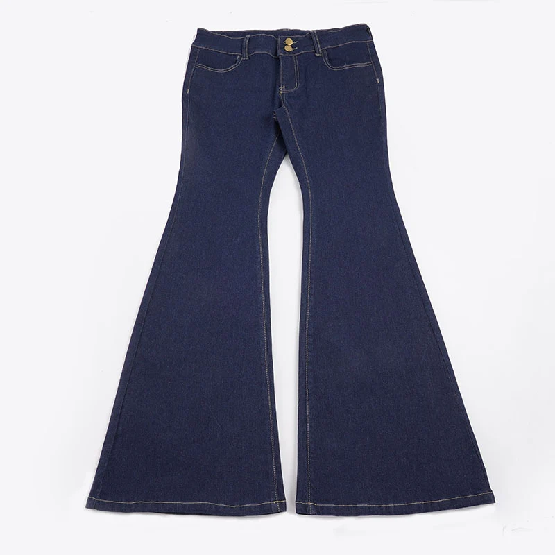 Damen High-Waist Schlagjeans mit klassischem Schnitt Drune