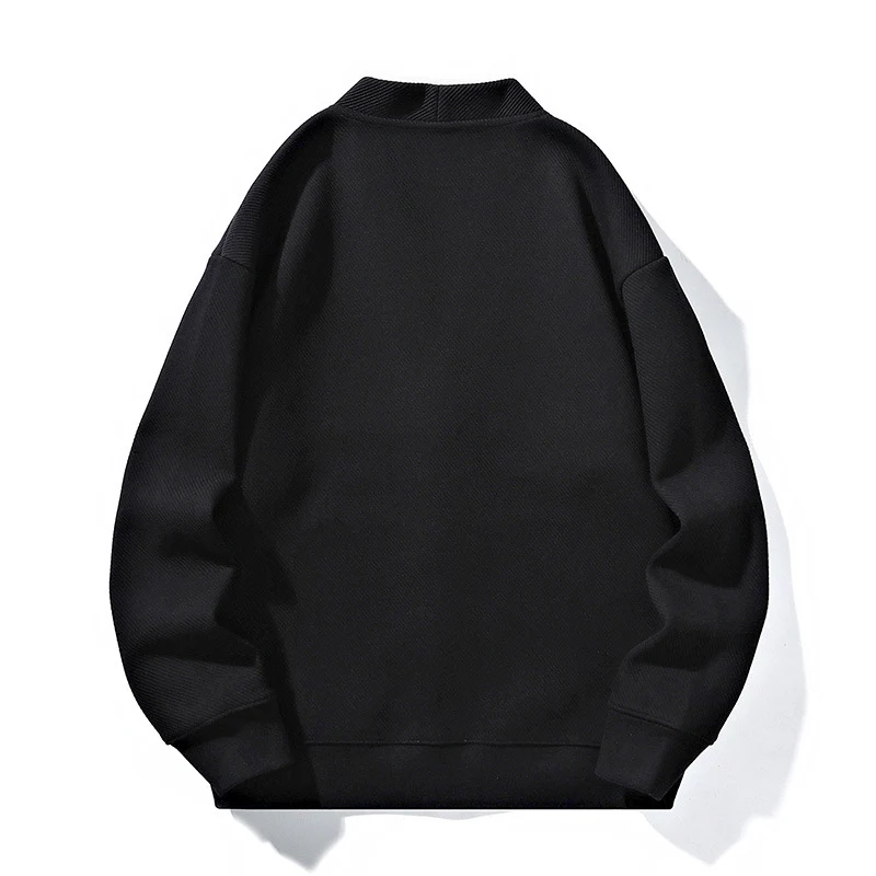 Herren oversized Strickcardigan mit V-Ausschnitt, Knopfleiste und aufgesetzten Taschen Drune