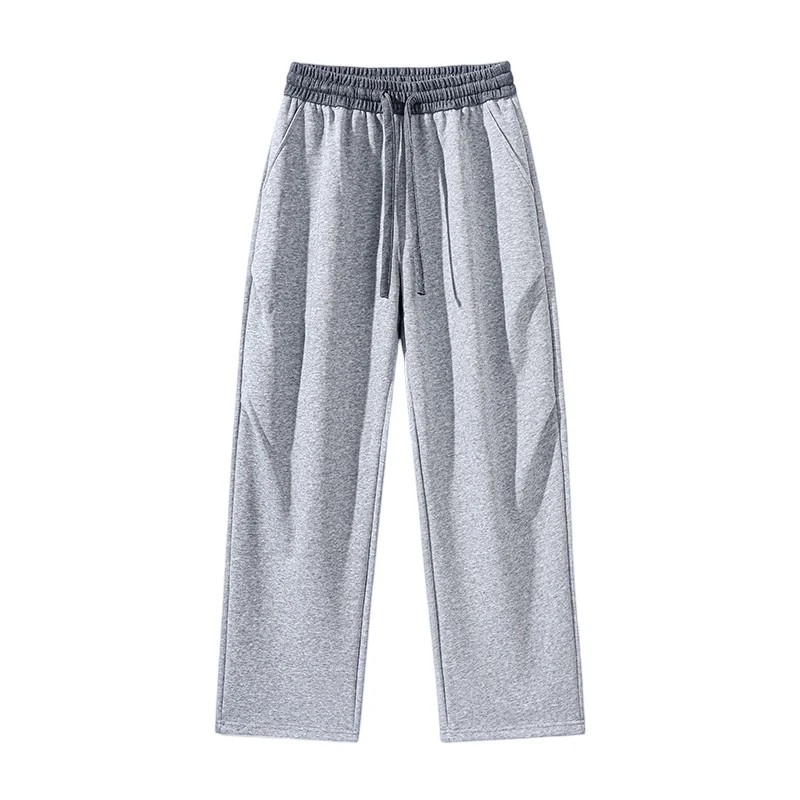 Herren Gerade geschnittene Lounge-Jogginghose mit elastischem Kordelbund & Seitentaschen Drune