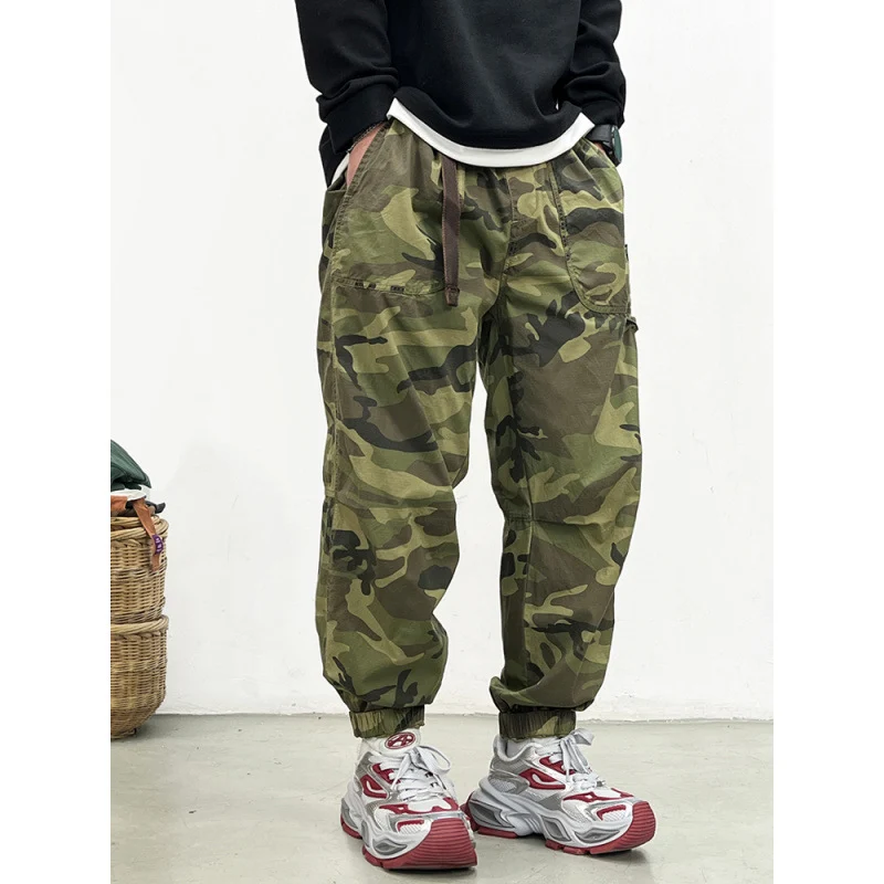 Herren Bequeme Camouflage Cargo-Hose Drune