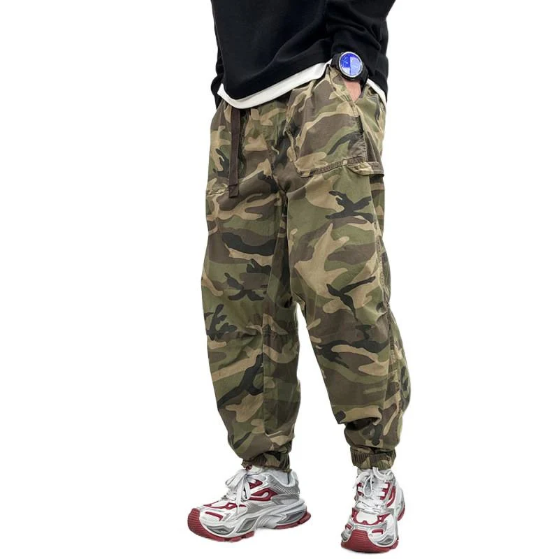 Herren Bequeme Camouflage Cargo-Hose Drune