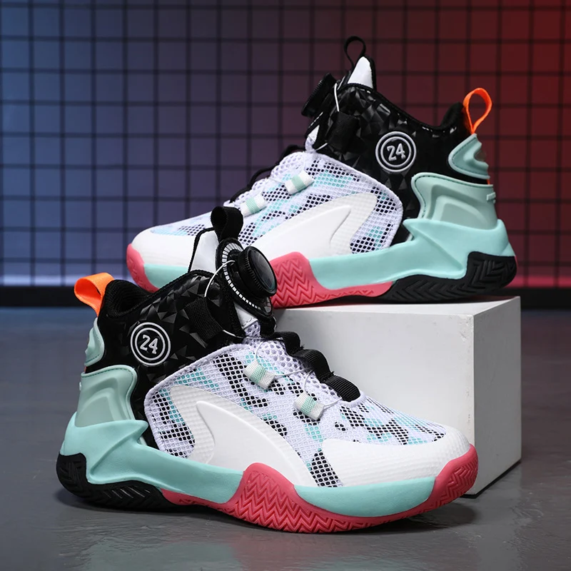 Unisex High-Top Basketball-Sneaker mit Drehverschluss und atmungsaktivem Mesh Drune