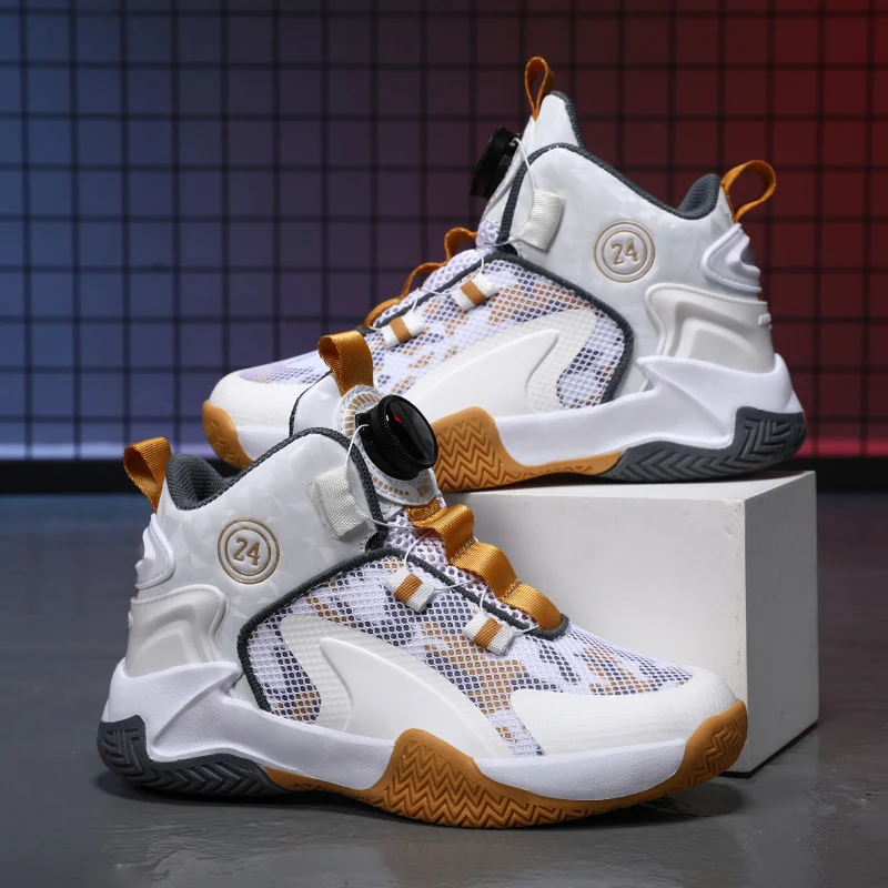 Unisex High-Top Basketball-Sneaker mit Drehverschluss und atmungsaktivem Mesh Drune