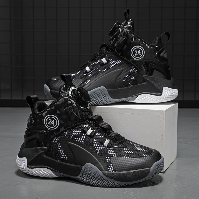 Unisex High-Top Basketball-Sneaker mit Drehverschluss und atmungsaktivem Mesh Drune