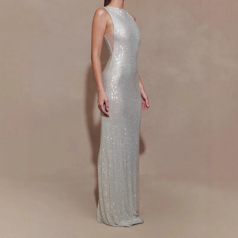 Damen Glitzerndes Abendkleid Drune