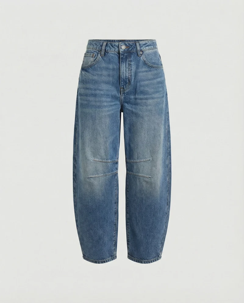 Drune | Mid Rise Barrel Jeans für Damen