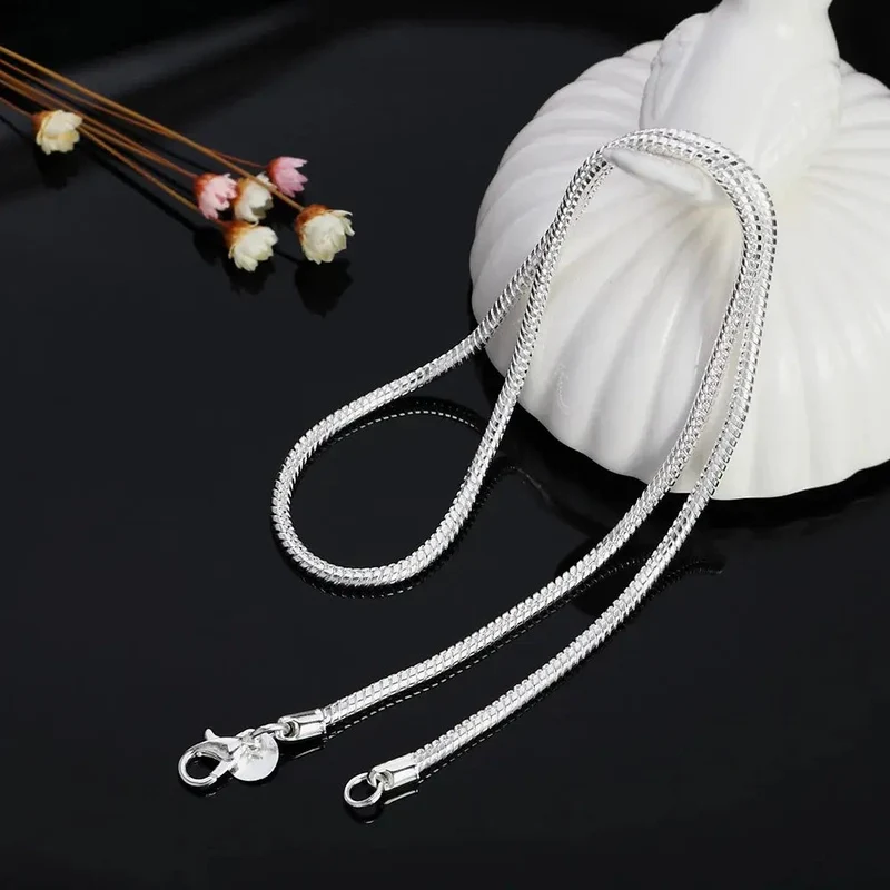 Drune925 3Mm Sterling Silber Schlangen Kette